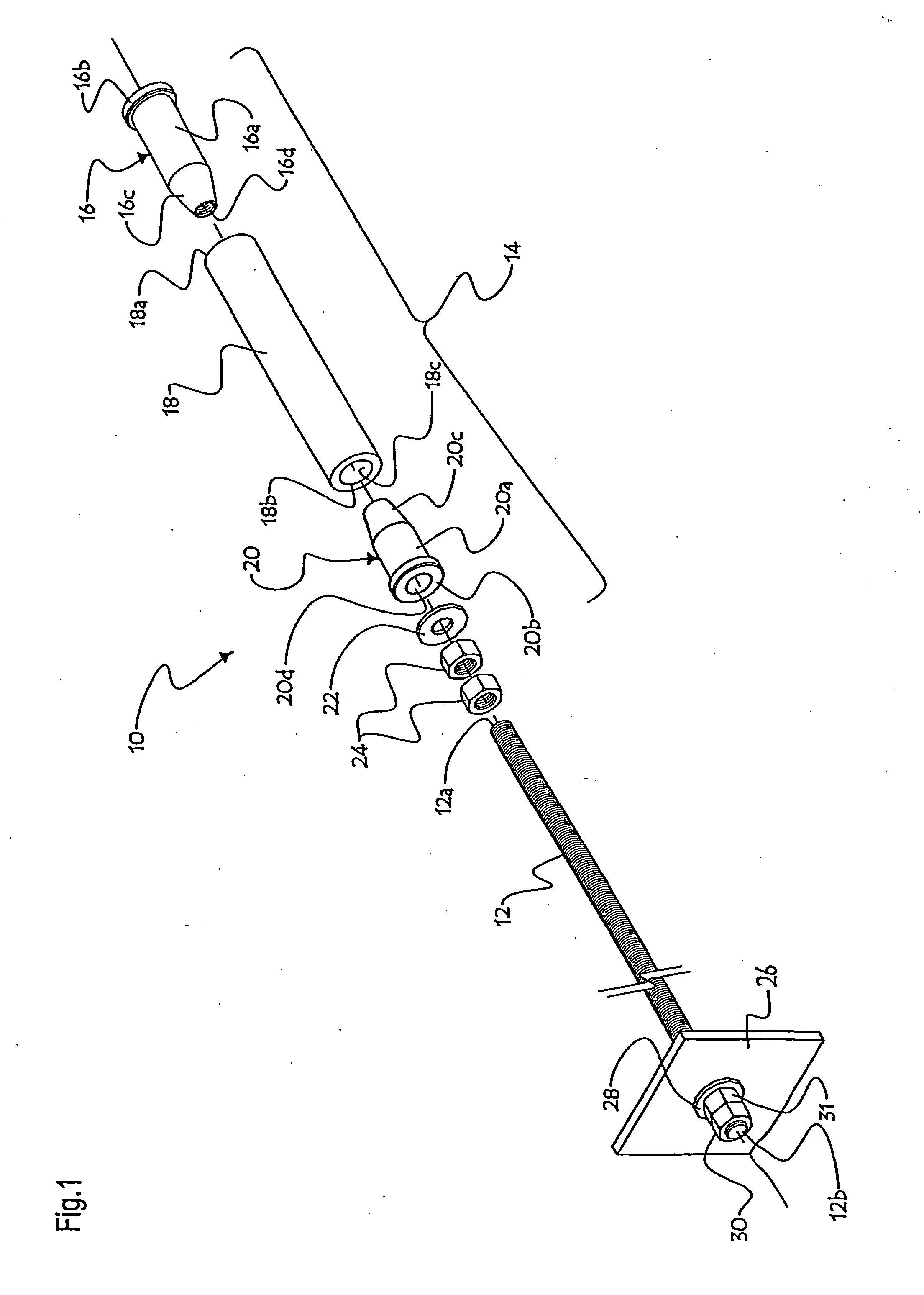 Anchor device with an elastic expansion sleeve