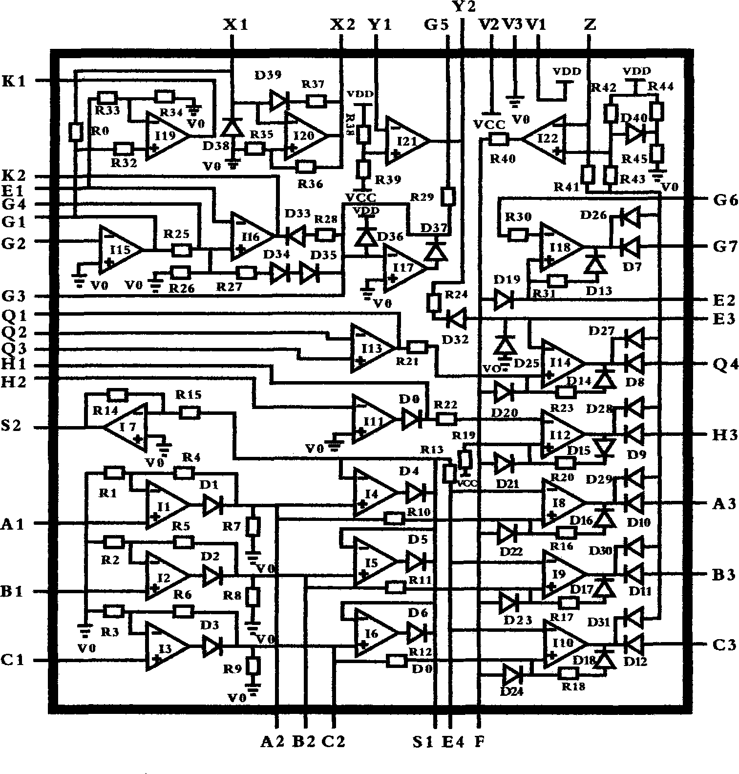 Universal protector analog integrated circuit