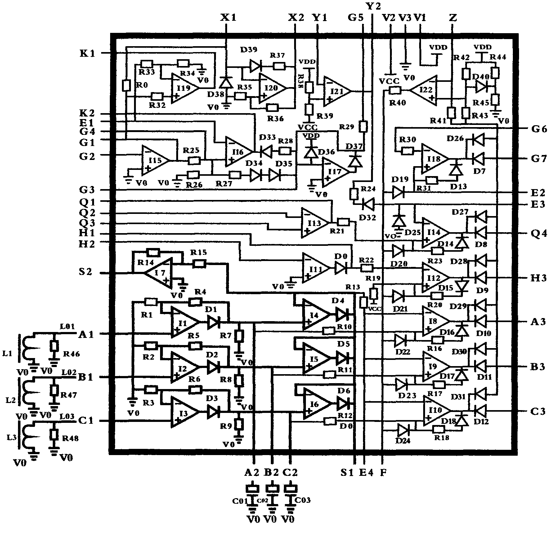 Universal protector analog integrated circuit