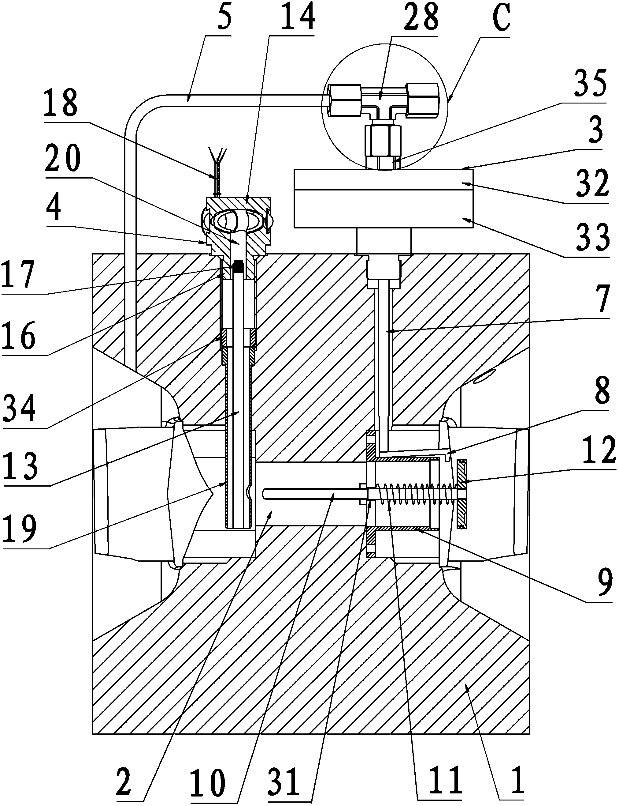 Gas roots type flow meter