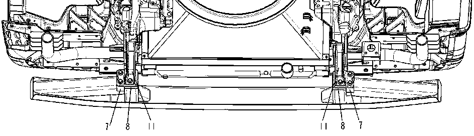 Heavy-duty automobile front lower protection part