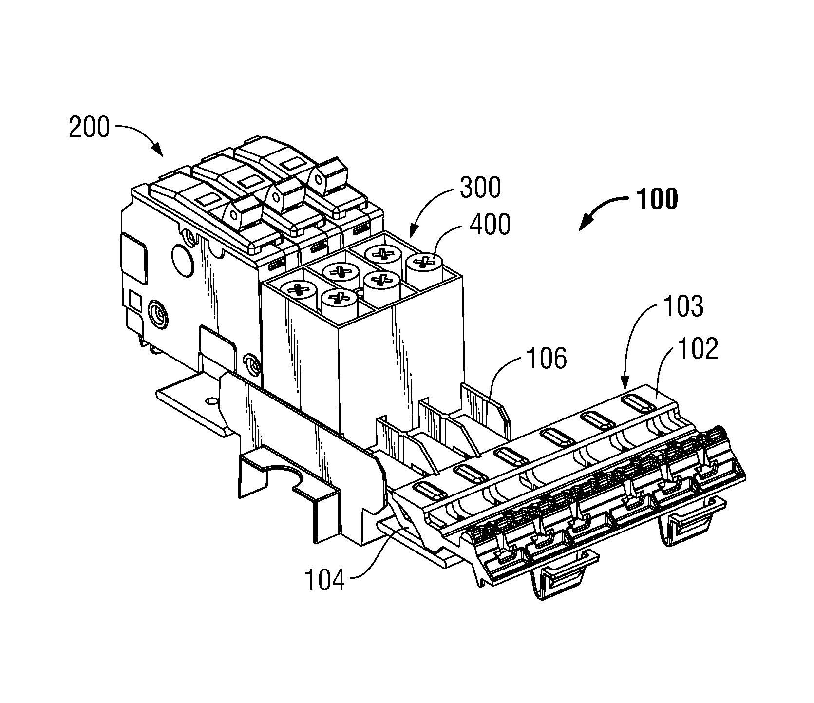 Isolated bolt-on circuit breaker system for an energized panelboard