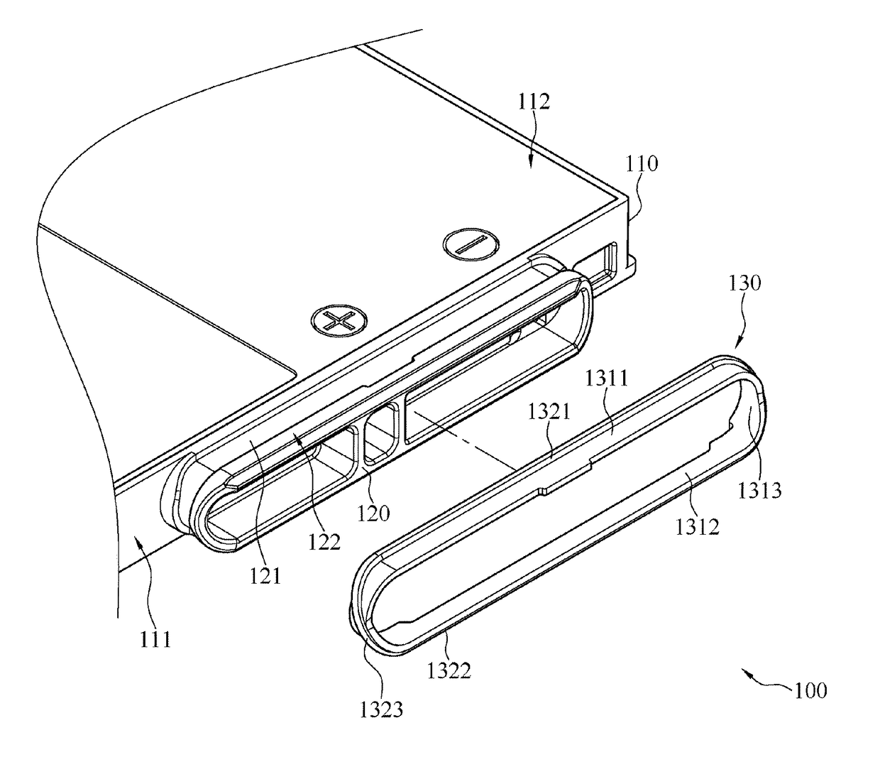 Case for protecting battery and electronic device having the same