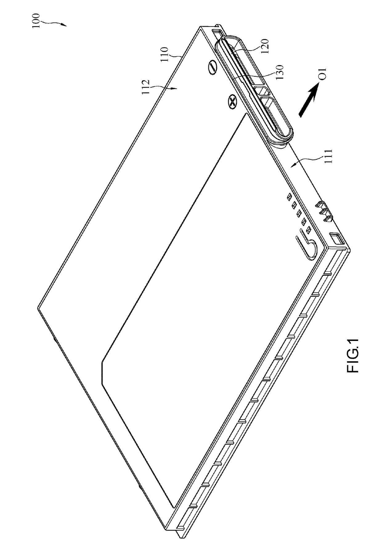 Case for protecting battery and electronic device having the same