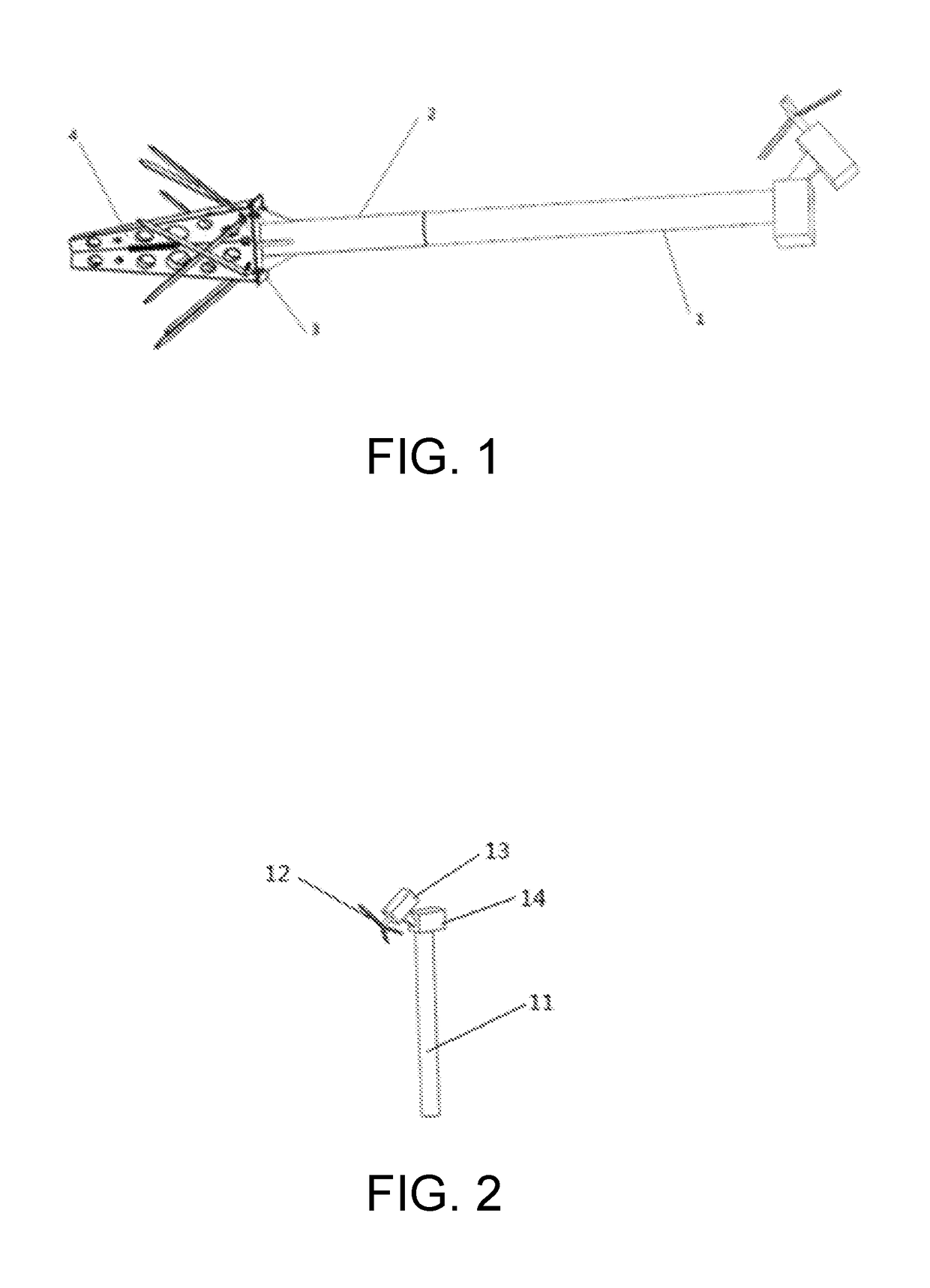 Defrosting machine column fixed support with inclined flat leg