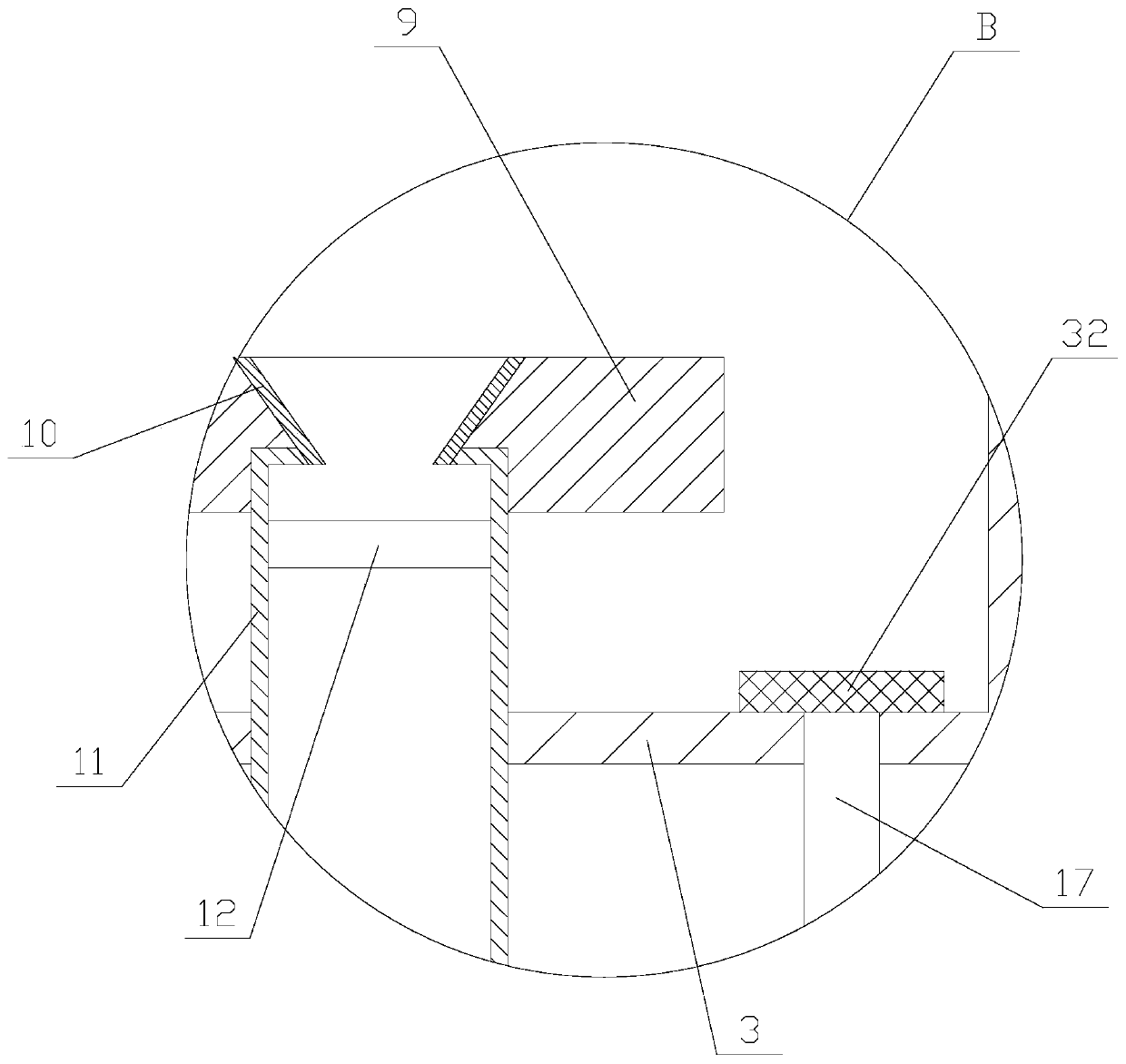 Punching device having protection function