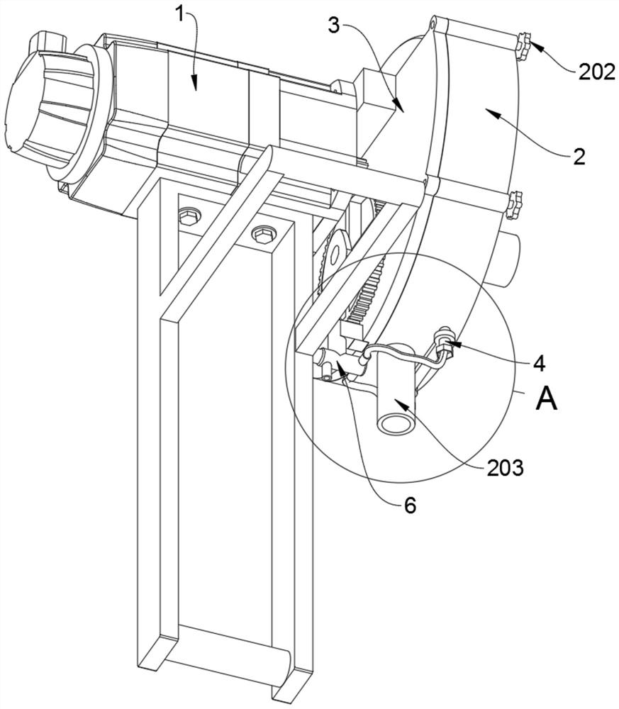 A wall top cutting device for dividing decoration areas based on water mist dust suppression