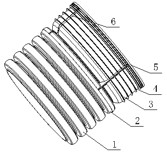 Double-wall corrugated pipeline bell and spigot strengthening method and profiling wrapping structure