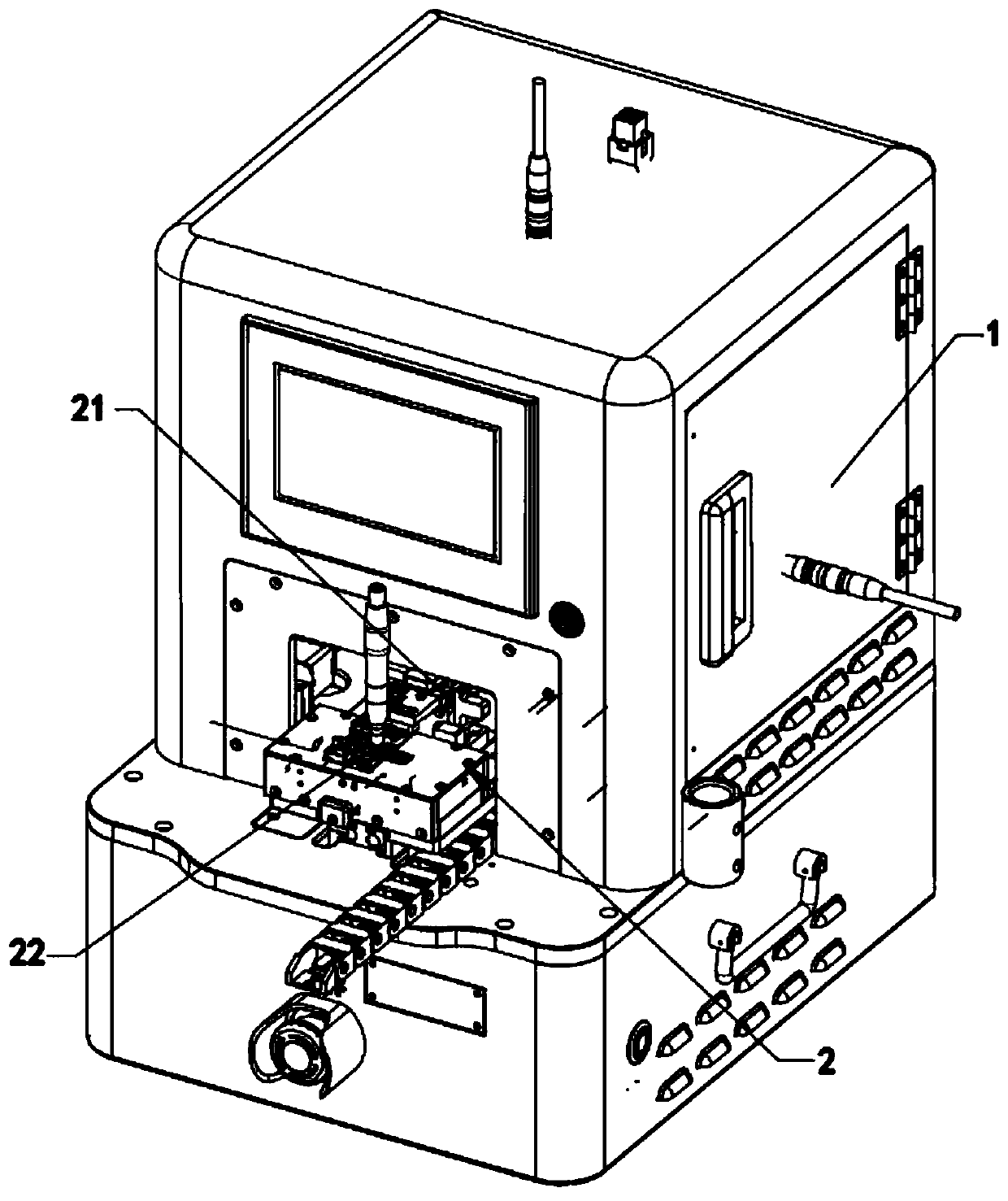 Hole depth measuring device and method