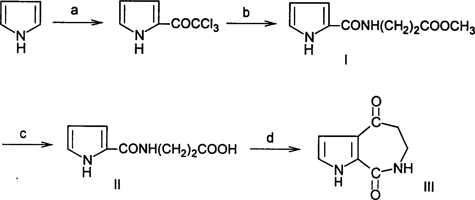 Total synthesizing meethod for pyrrole heterocyclic alkaloid aldisin