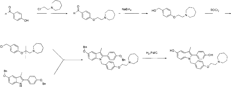 New synthetic method of bazedoxifene