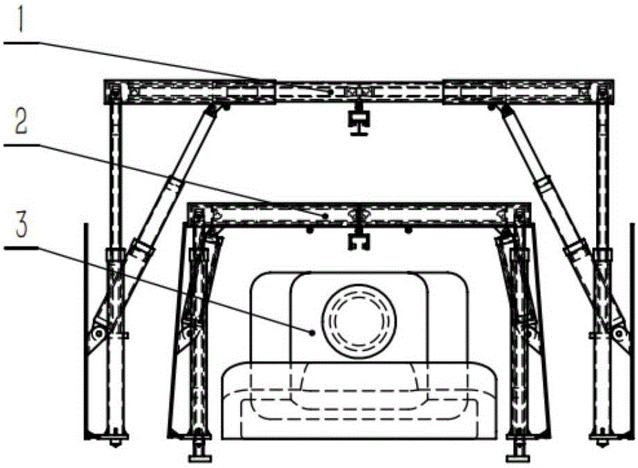 Temporary supporting method for tunneled roadway