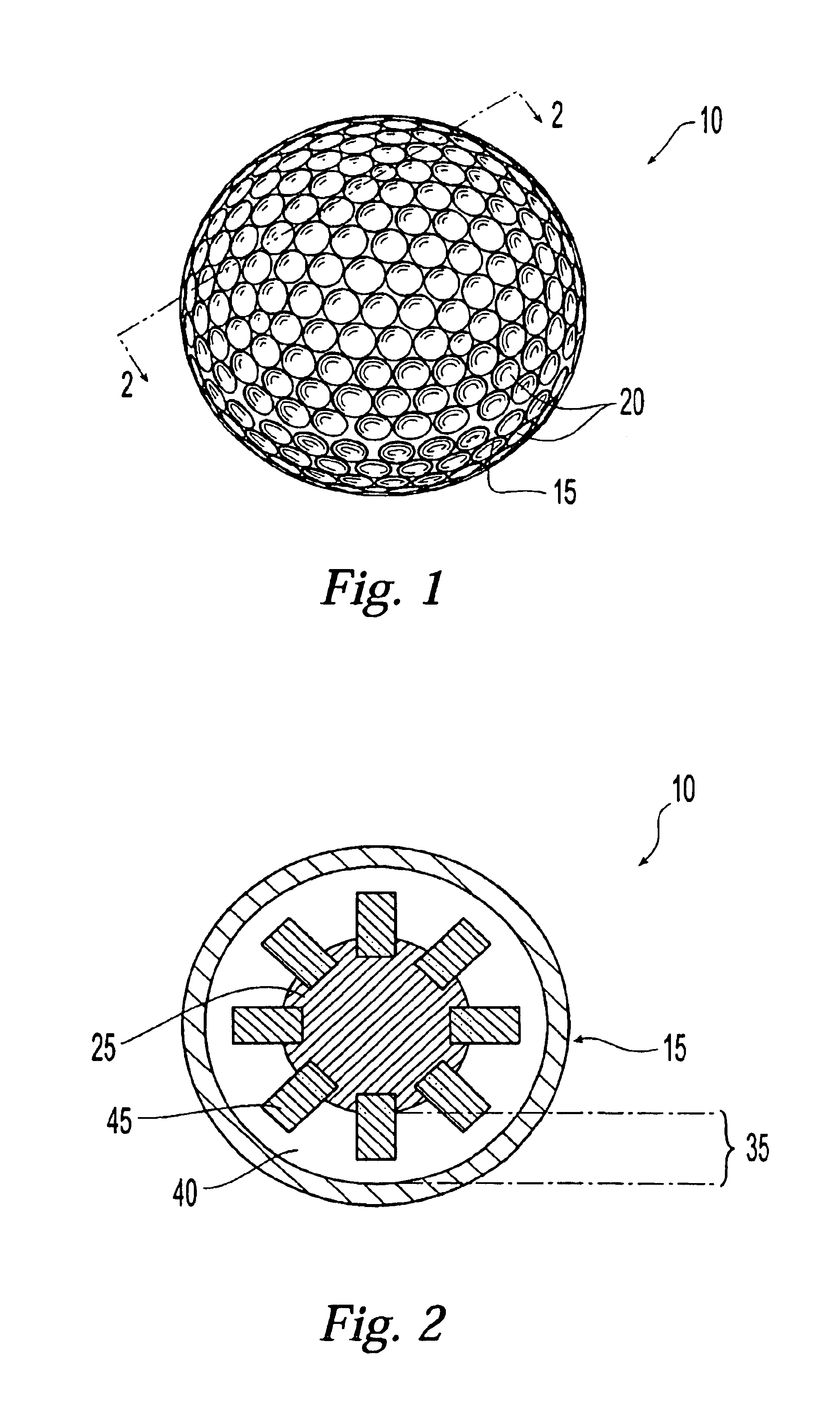 Golf ball with an improved intermediate layer