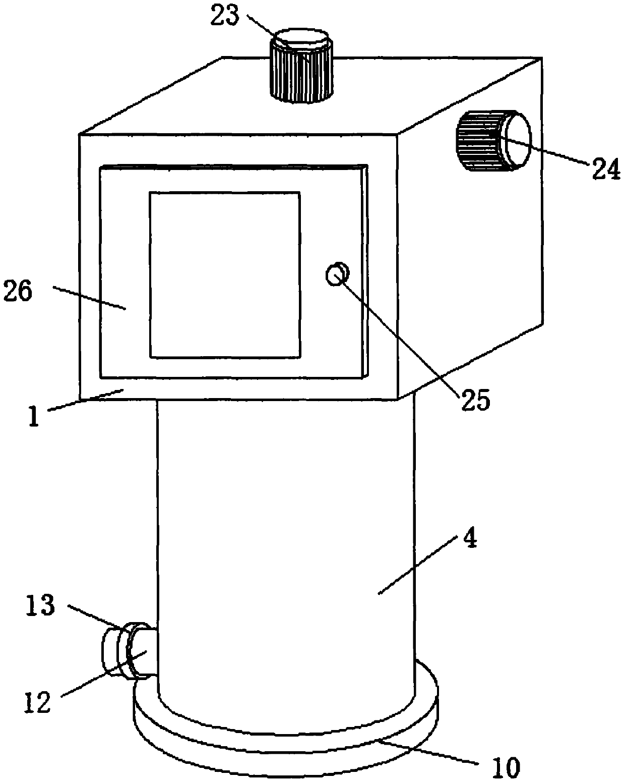 Cell collecting device of membrane type liquid-based cell pelleter