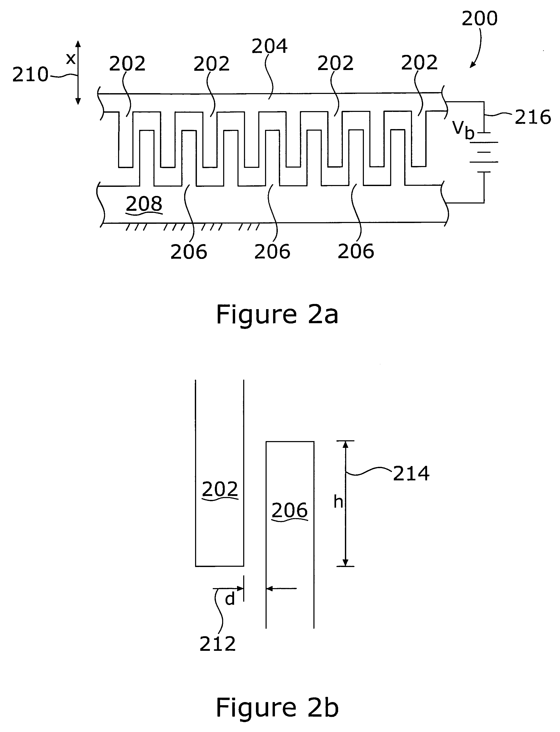 Comb sense microphone