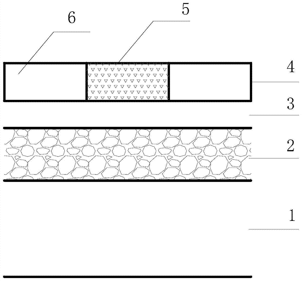 Pavement method of permeable ground and permeable pavement structure paved through pavement method