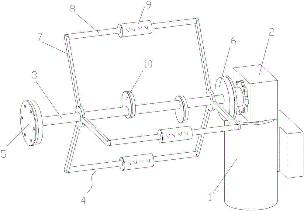 Rotation stirring rack