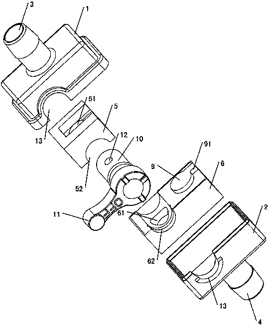 Improved one-way and two-way integrated valve for medical treatment