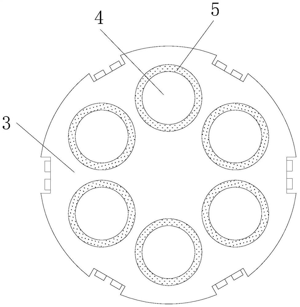 Bearing bush cutting device capable of facilitating waste collection