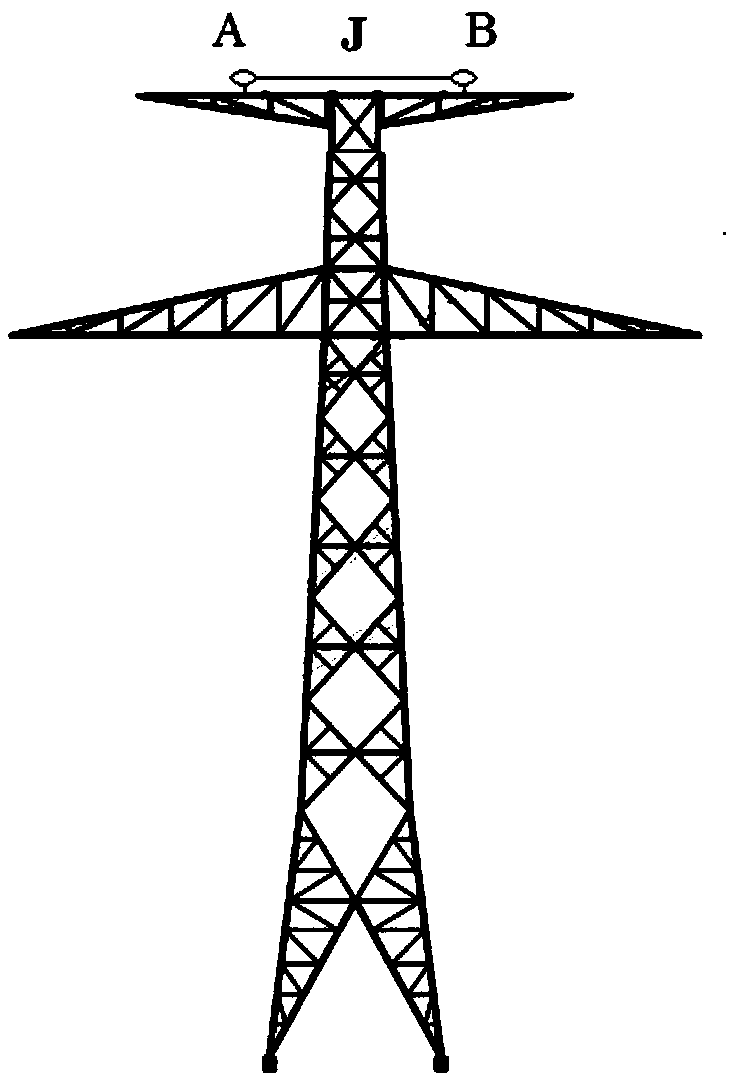 Transmission line tower inclination monitoring system and monitoring method based on Beidou II attitude measurement