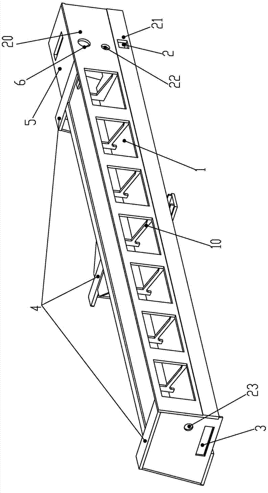 Bed body structure of Raschel loom