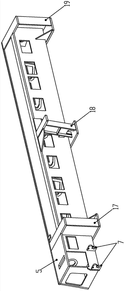 Bed body structure of Raschel loom