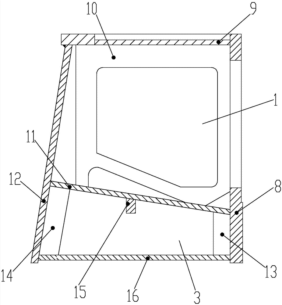 Bed body structure of Raschel loom