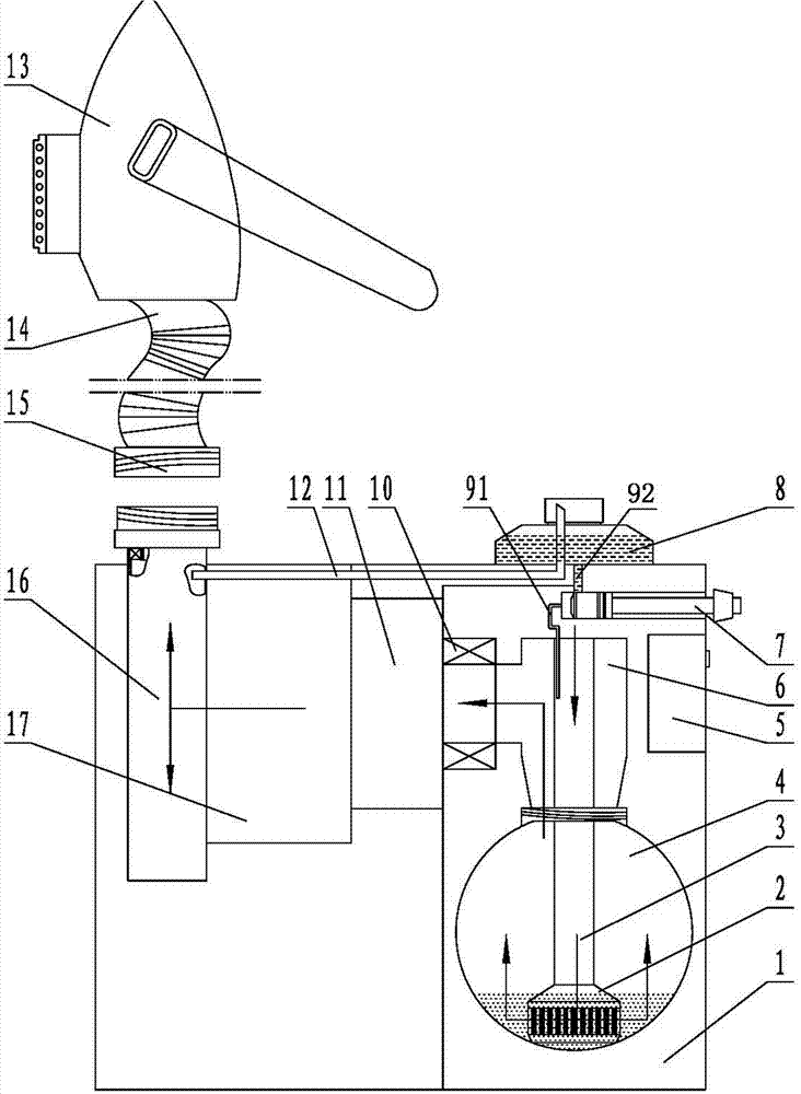 Water storing type breathing protecting device