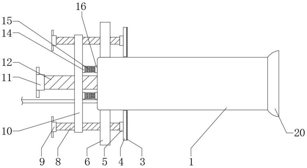 Membrane rupturing device for gynaecology and obstetrics