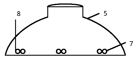 Compression arc extinguishing insulator connected in series