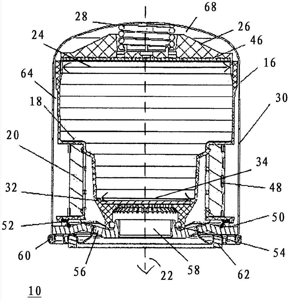 Air filter cartridge for compressed-air preparation for a compressed-air processing installation