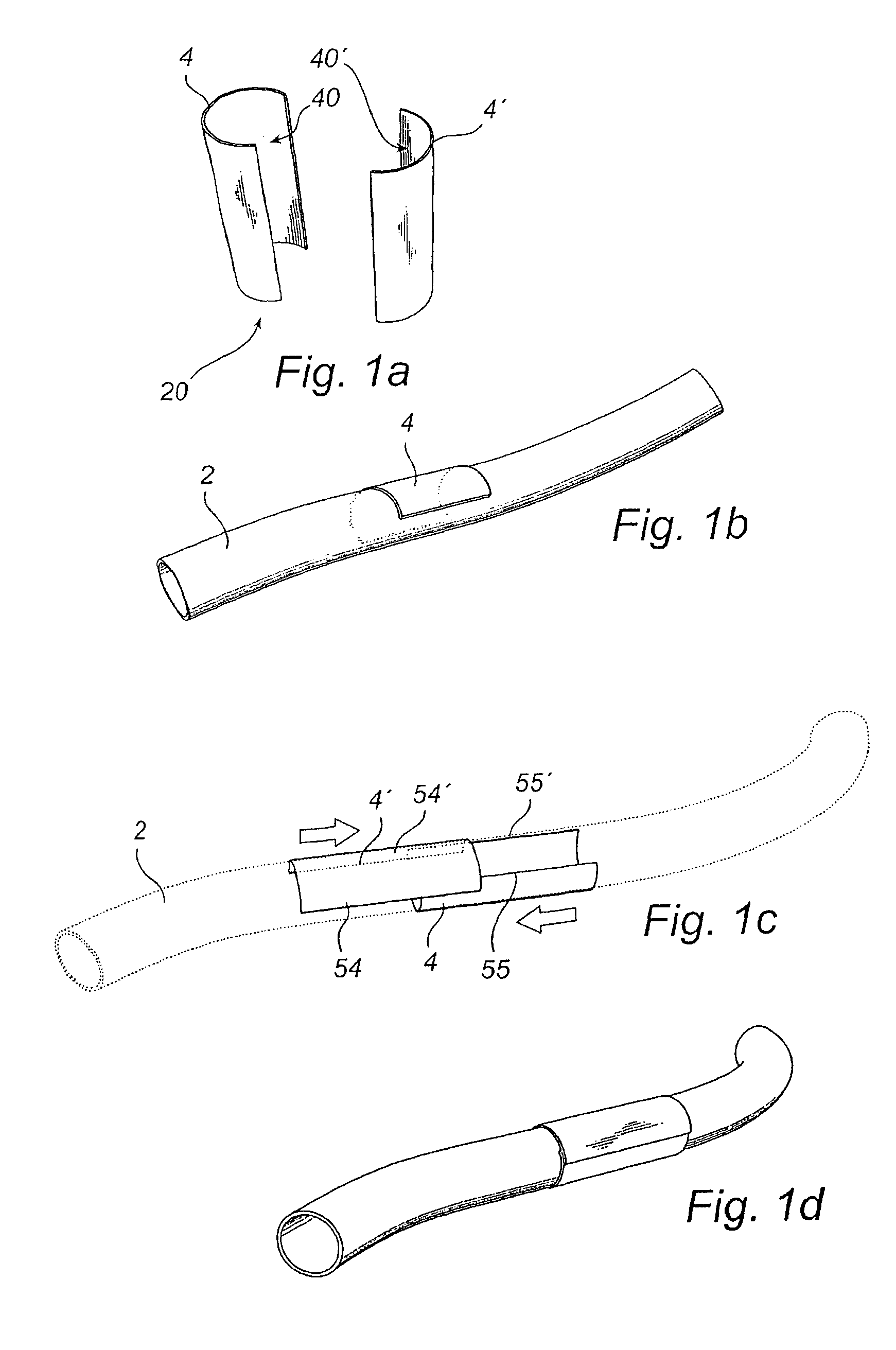 Sealing means, kit and method for sealing of hollow hoses of flexible material