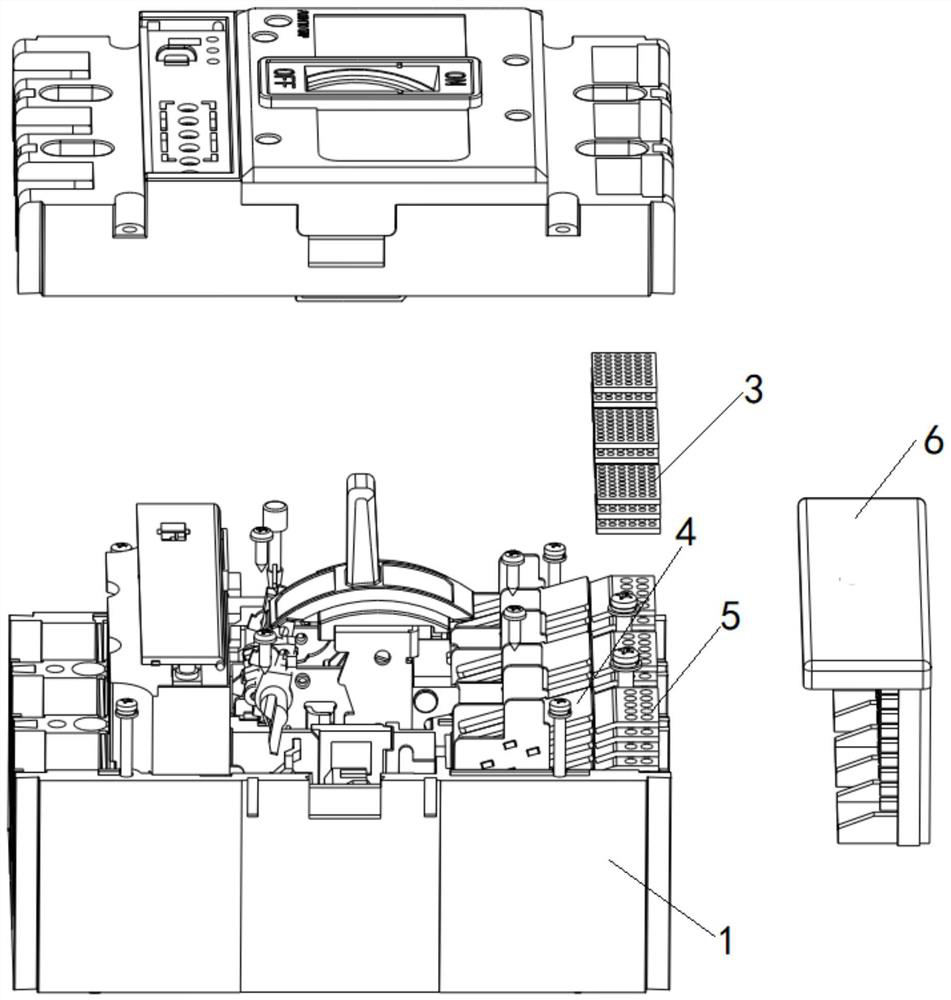 Molded case circuit breaker with zero flashover device