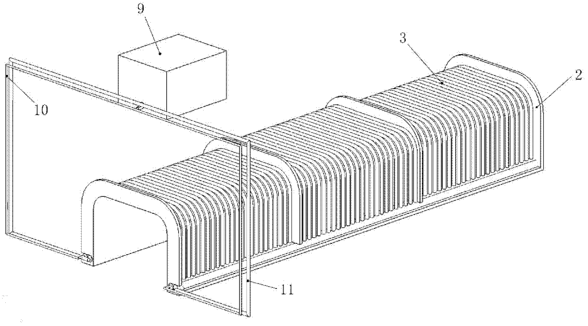 Rail destruction detection device and method based on magnetostriction and longitudinal ultrasonic guided wave