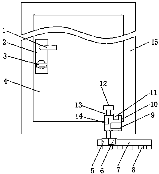 Overspeed locking security door