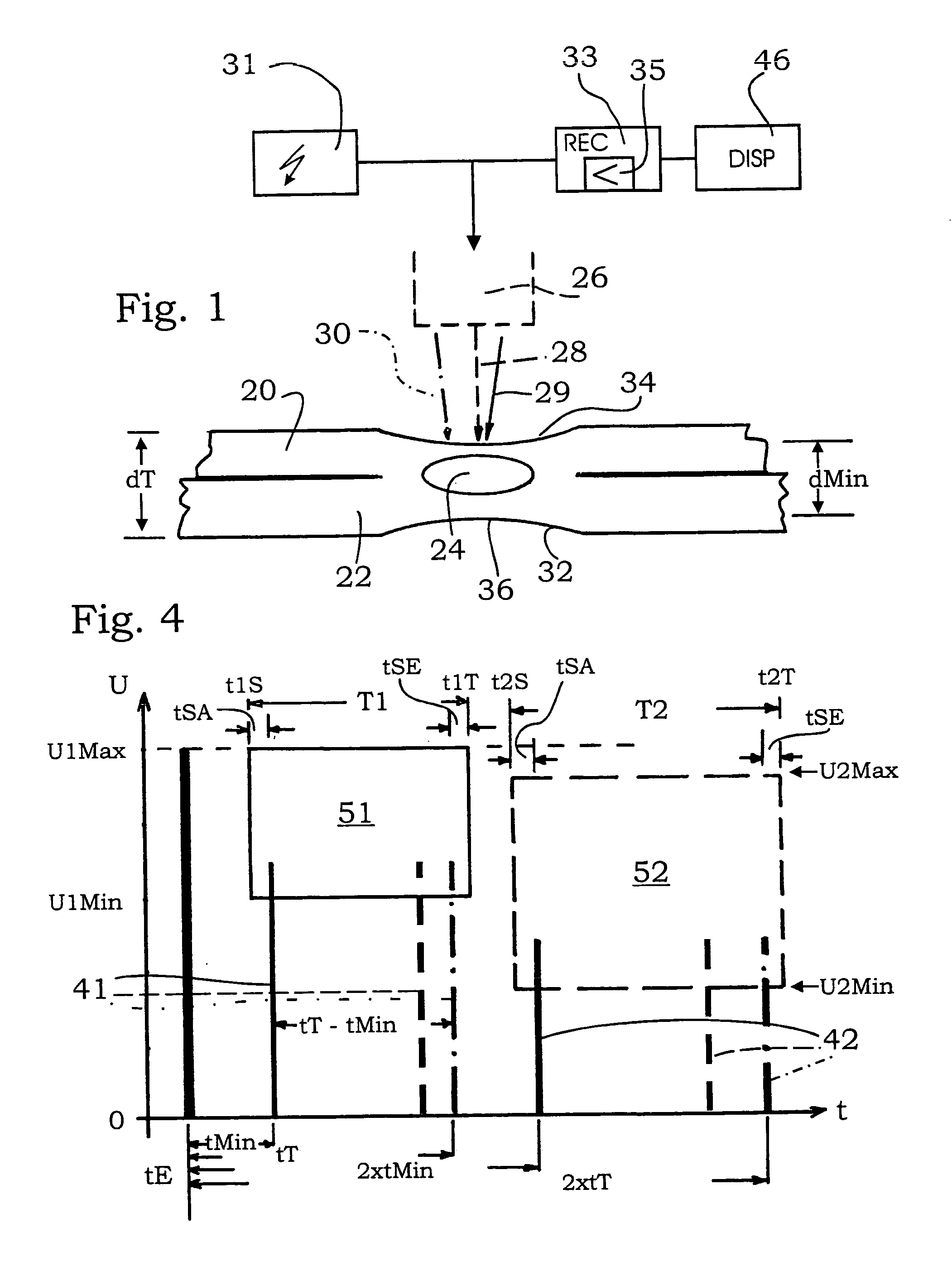 Method for determining temporal and amplitude threshold values of gates during ultrasound testing of spot welding joints
