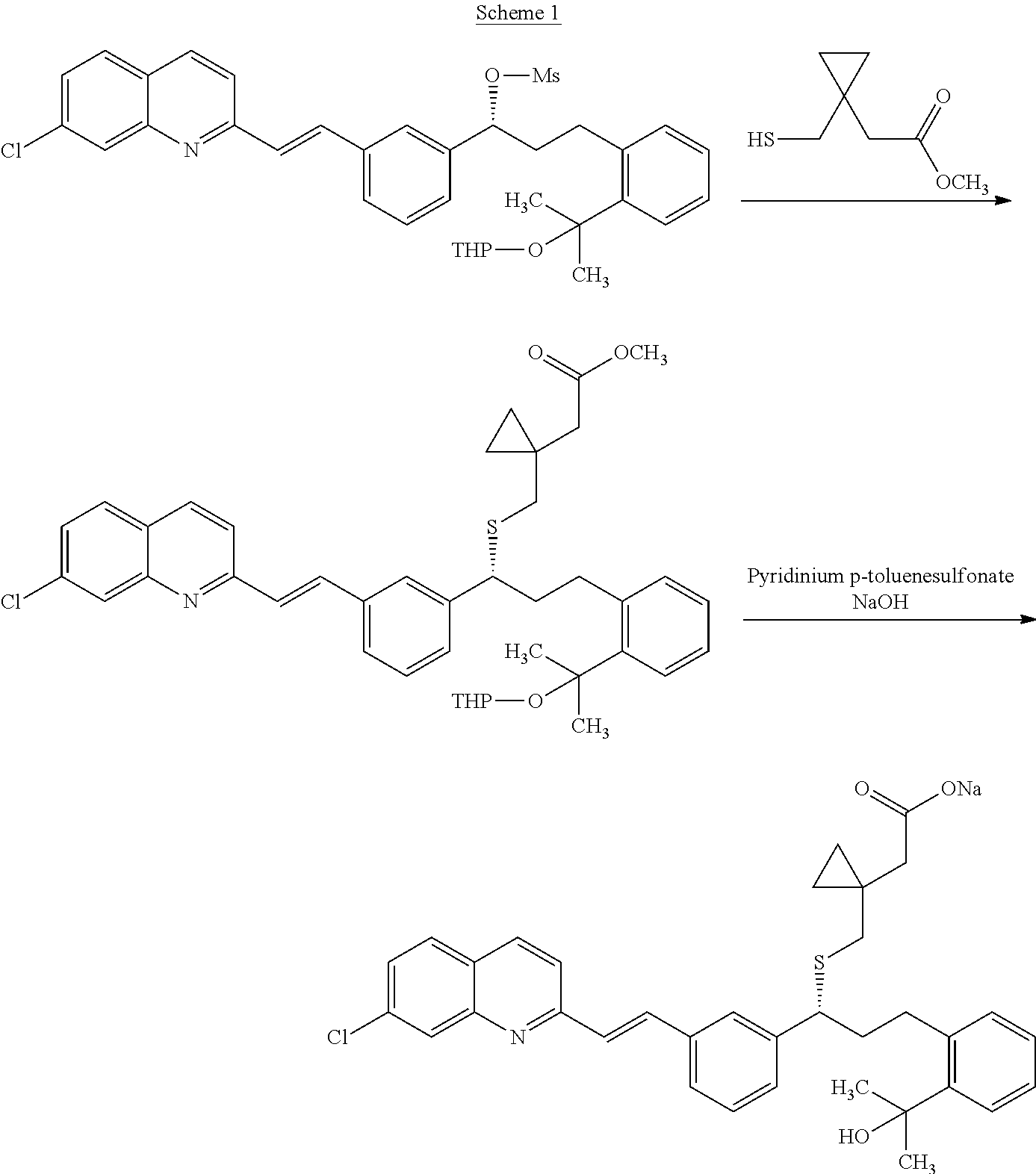 Process for preparation of montelukast sodium
