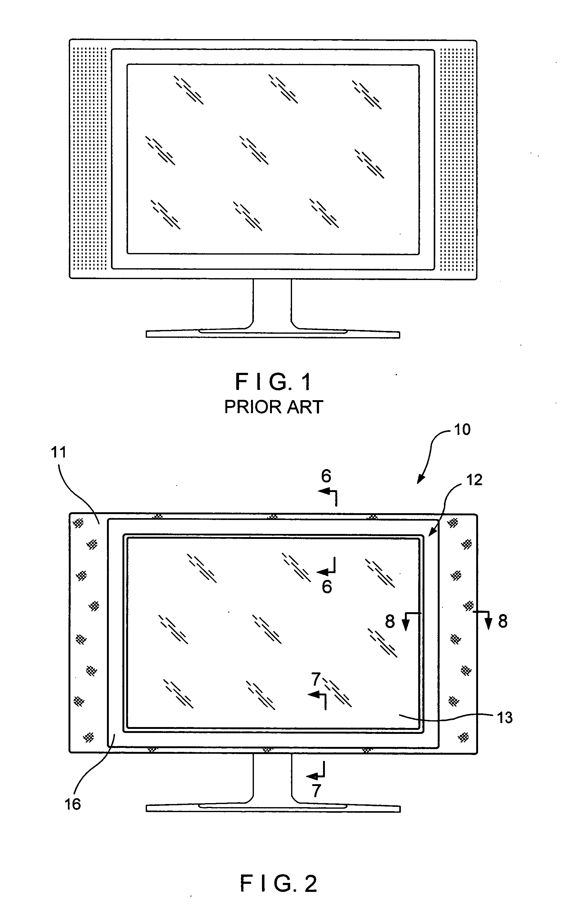 Decorative assembly for decorating a thin panel display screen