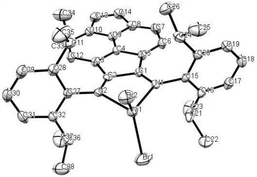 Improved (alpha-diimine) nickel catalyst as well as preparation method and application thereof