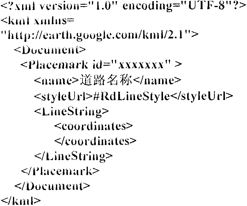 Google user map text labeling method based on SVG