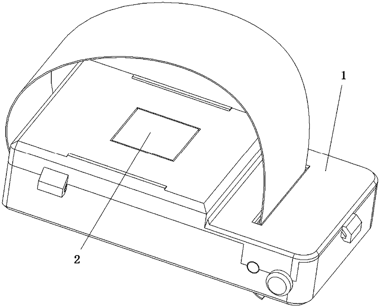 Rapid disassembled type passive wireless induction electrified temperature measurement sensor