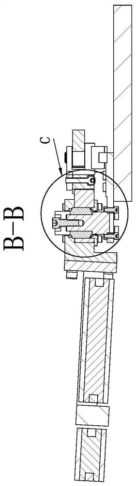 Clamping arm device for clamping automobile tire