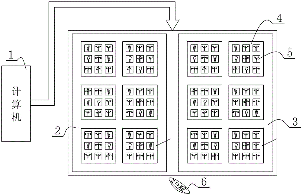 Plant spatial visual memory training device