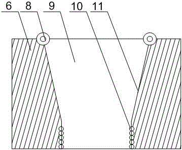 A high-speed stranding machine wire passing device