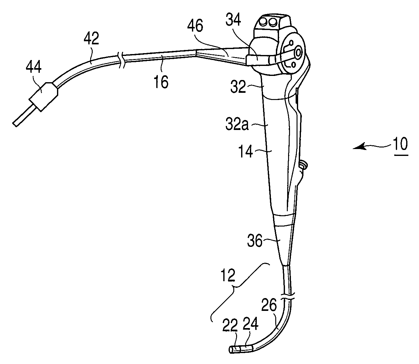 Endoscope and attaching method of connection mouth ring to end of endoscopic flexible tube