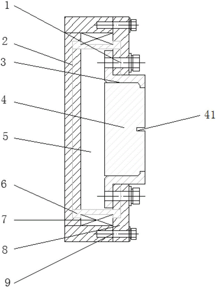 Magnetorheological fluid magnetic field loading test device