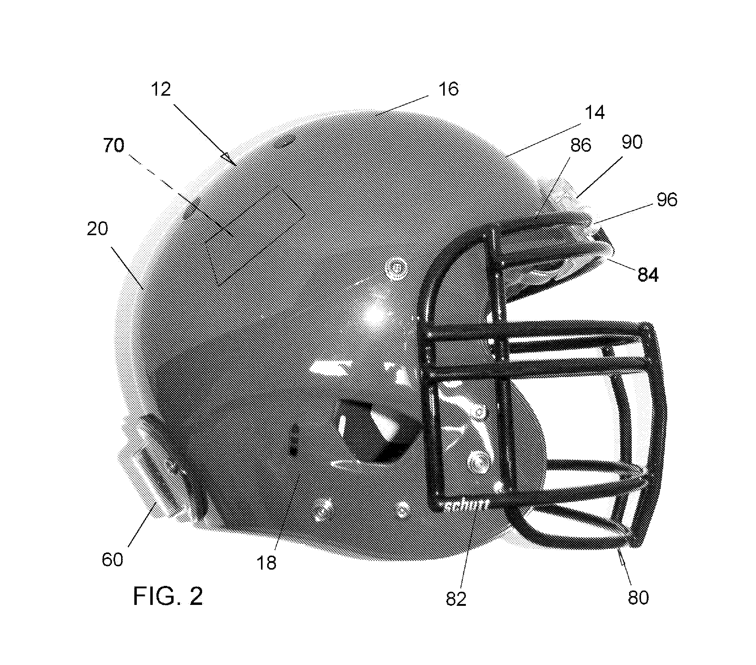 Video camera housing for football helmet