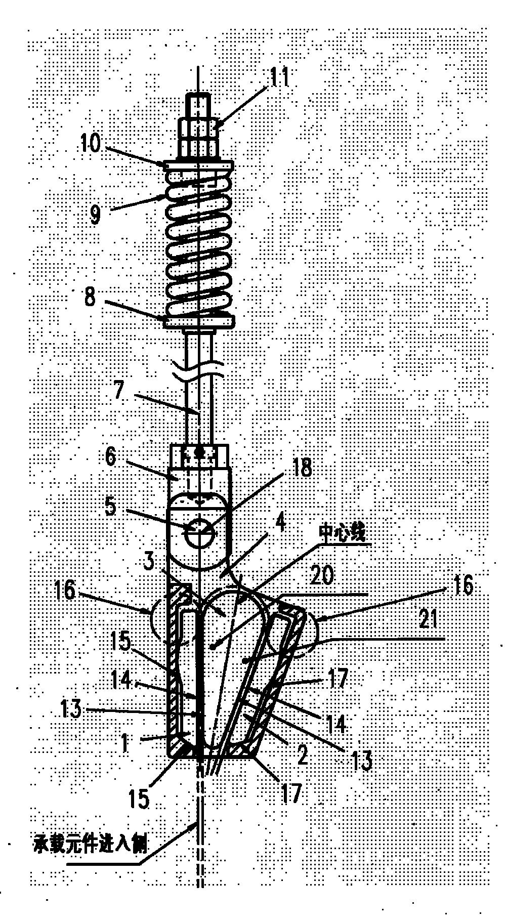 Terminating set for elevator device