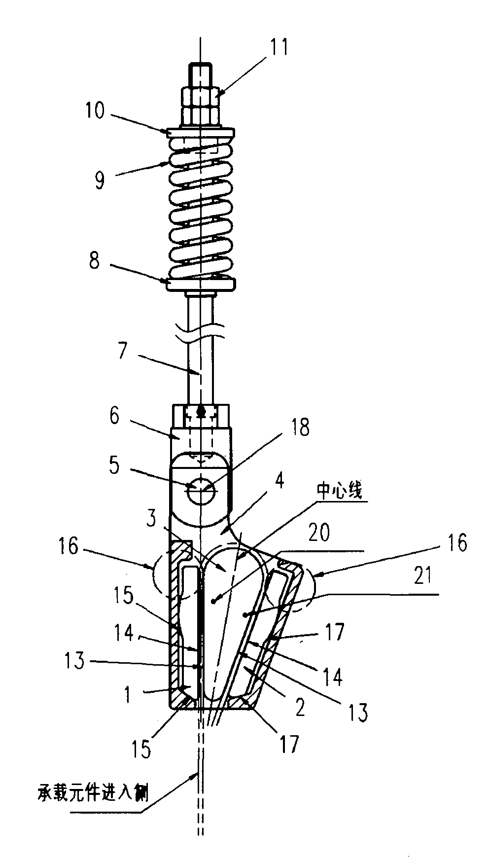 Terminating set for elevator device
