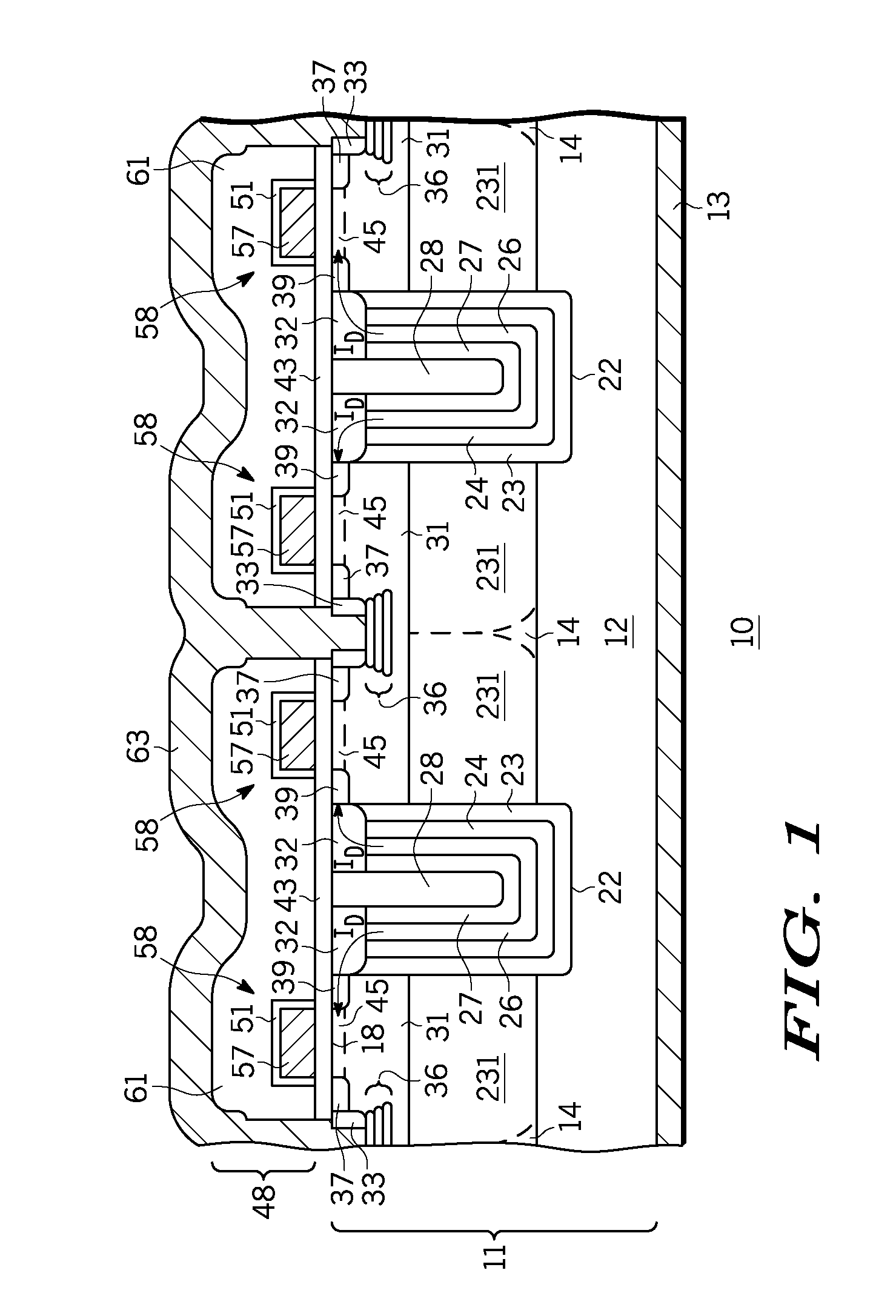 Method of forming a semiconductor device having trench charge compensation regions